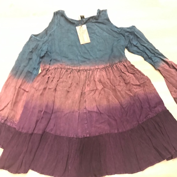 NWT.  Sacred Threads Tunic.  218668.   BL/OR - Picture 4 of 5